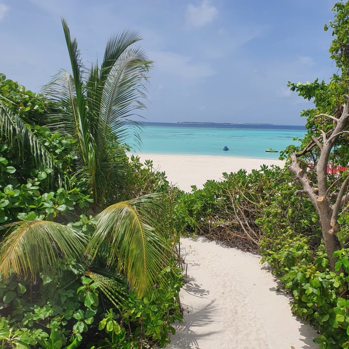 Gartenanlage Kuredhivaru Resort and Spa, Maldives