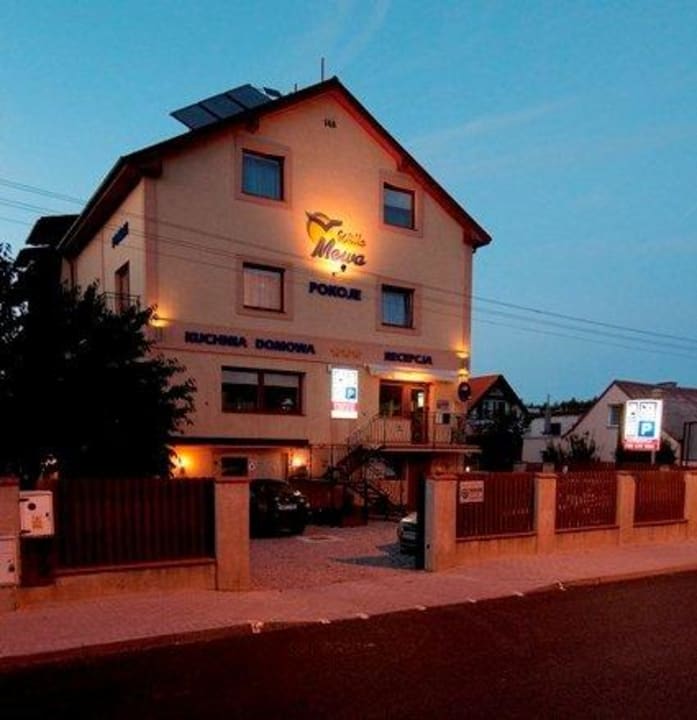 Willa Mewa nocą Willa Mewa Gdynia