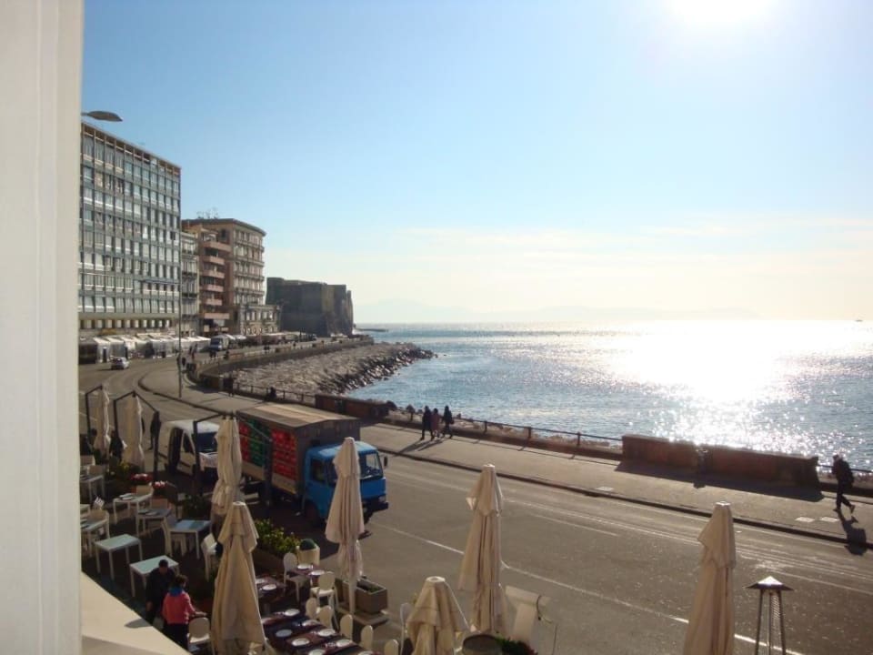 Aussicht vom Balkon Hotel Partenope Relais