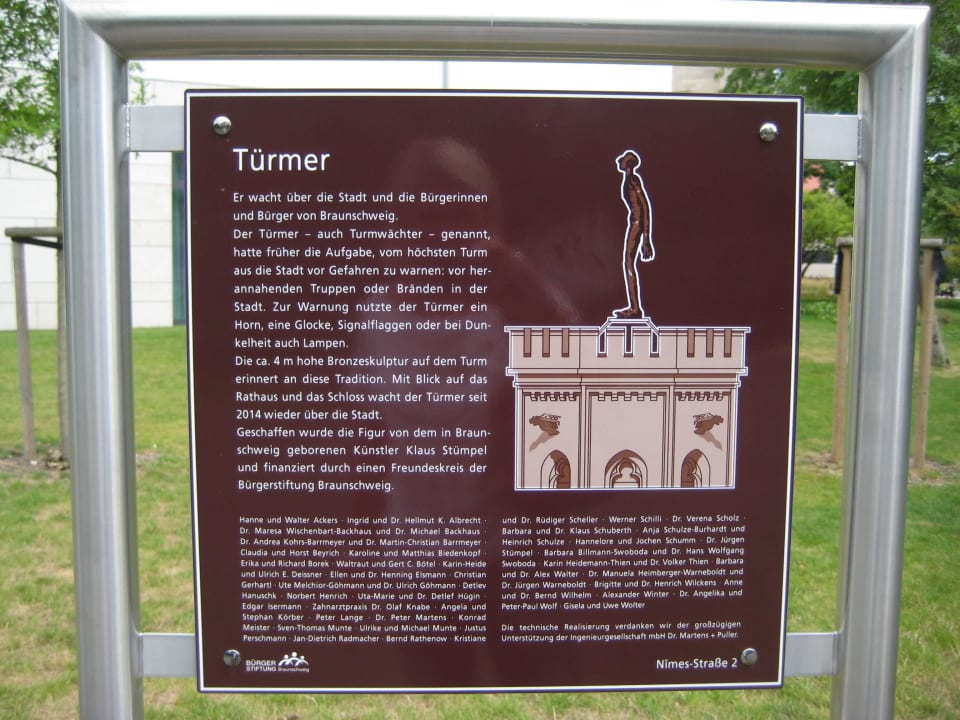 Info-Tafel Steigenberger Parkhotel Braunschweig