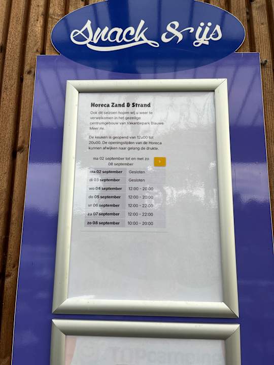 Gastro Oostappen Vakantiepark Blauwe Meer