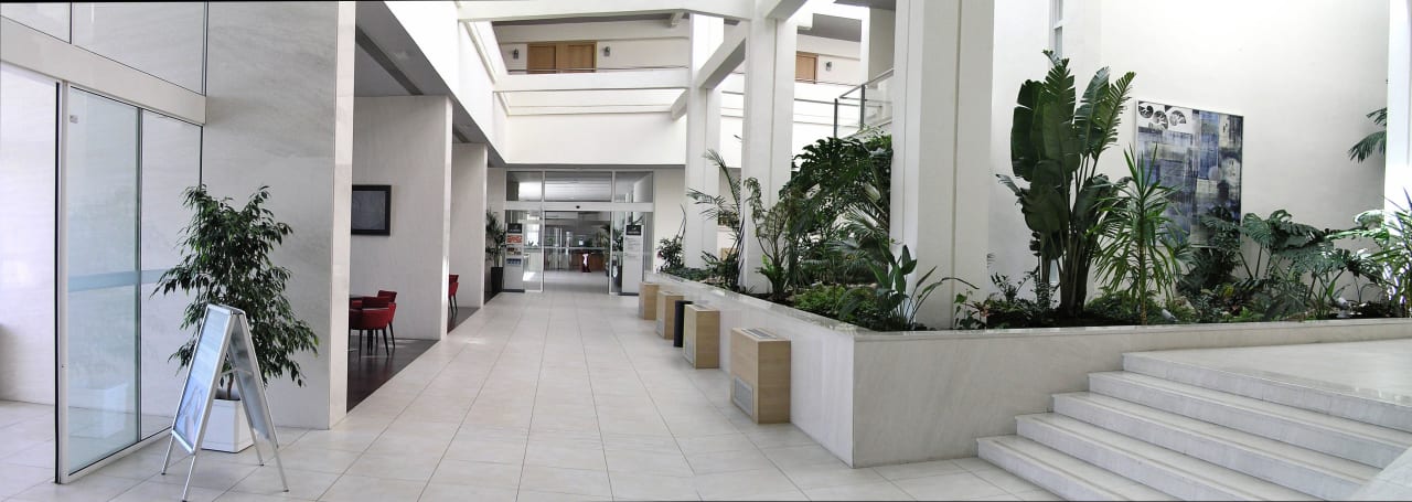 Teil der Empfangshalle Hotel Olympia