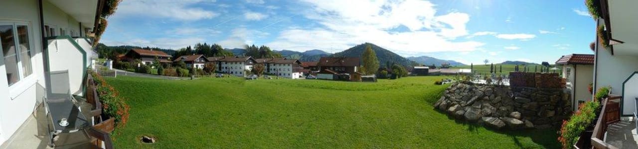 Ausblick aus Studio Süd Haubers Naturresort