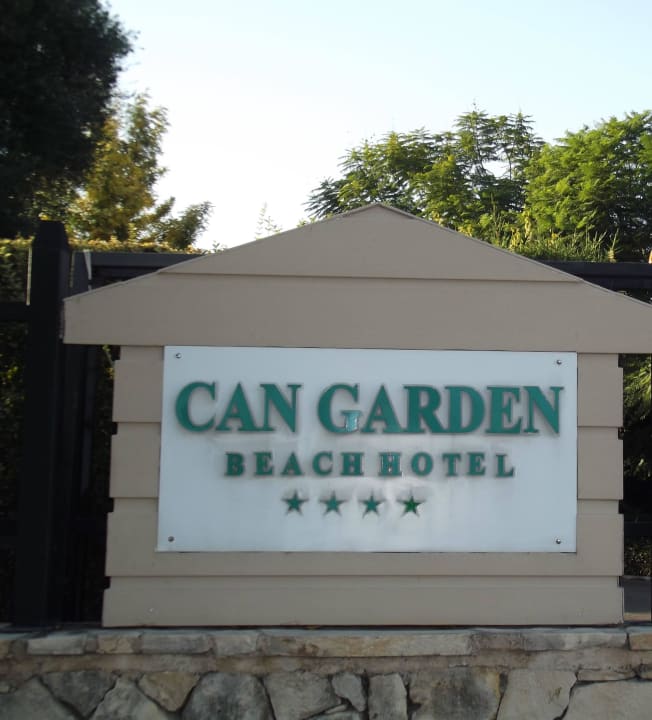 Eingangsschild Can Garden Beach Hotel Can Garden Beach