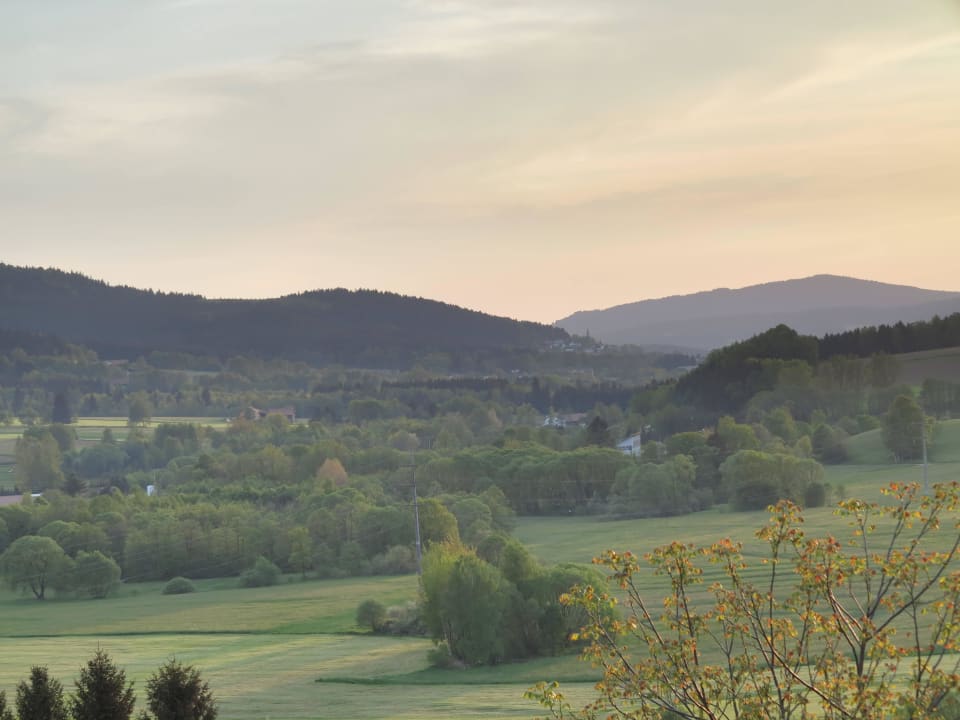 Blick vom Balkon auf Hohenwarth Gäste- & Appartmenthaus Weber
