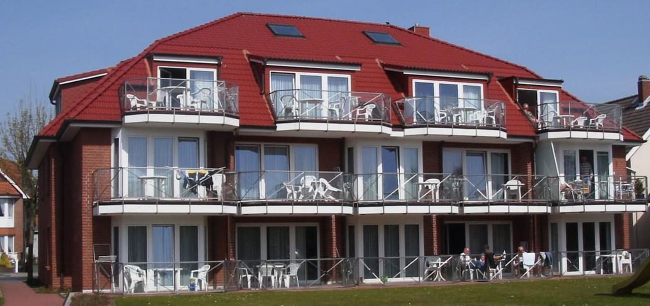 Außenansicht Haus am Mühlenpark Moin! Apartments Haus am Mühlenpark