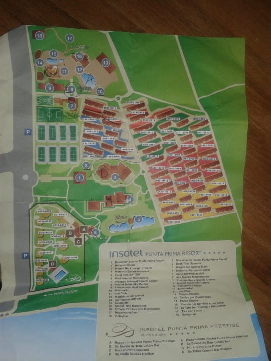 Lageplan Insotel Punta Prima Resort TUI KIDS CLUB Punta Prima