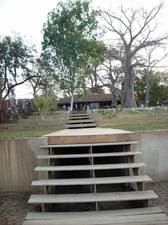 Blick vom Bootssteg Hotel Les Palétuviers