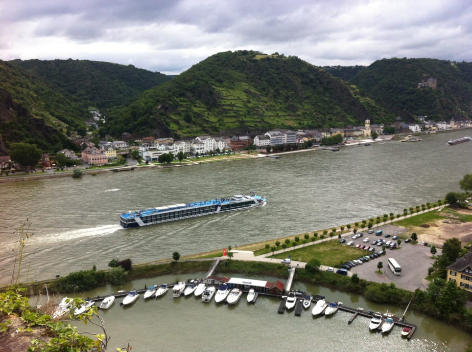 Blick von Terrasse Hotel Schloss Rheinfels
