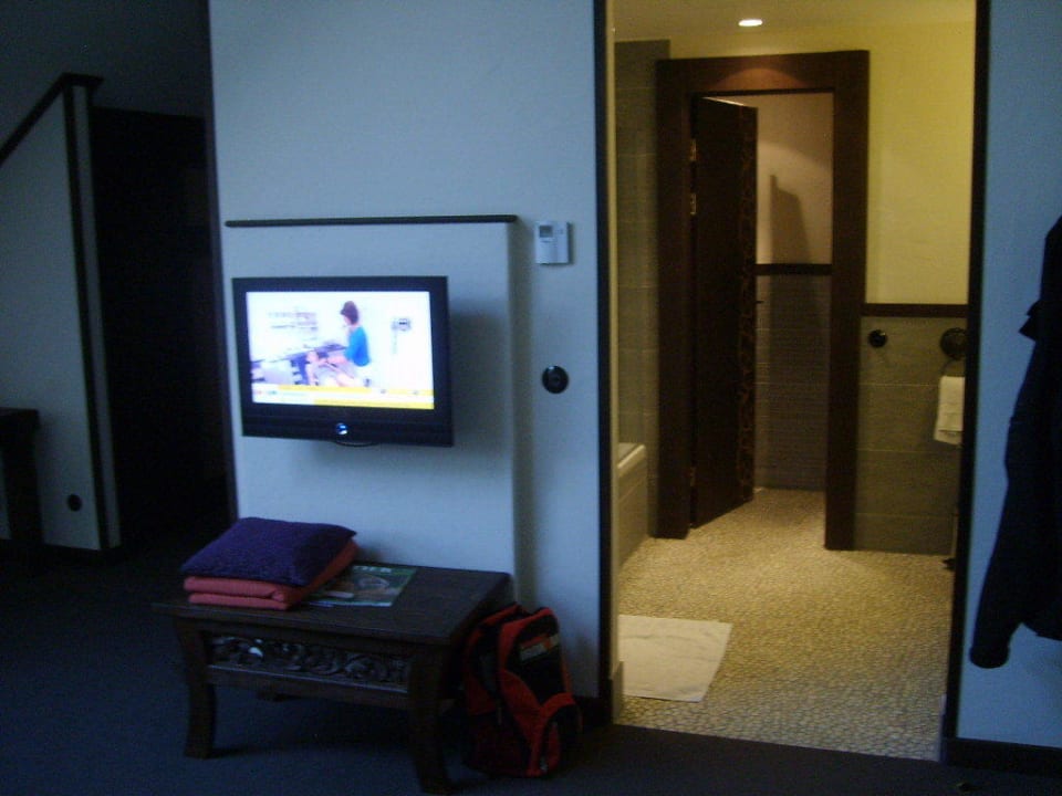 Blick auf TV und Eingang Bad Park-Hotel Hagenbeck