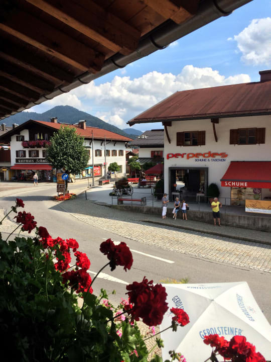 Ausblick vom Balkon Gästehaus Beim Foidlmoar