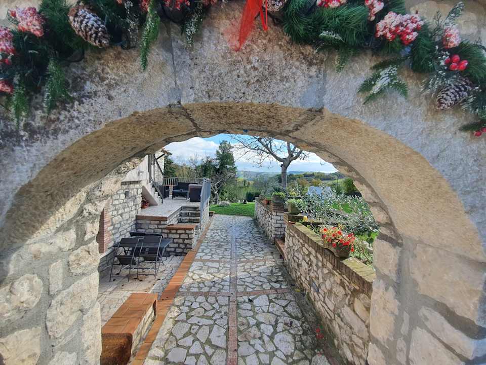 Ausblick Pension La Maison Du Pont