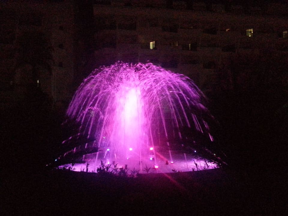 LED-Springbrunnen vor dem Hotel Commodore Elite Suites & Spa - Adults only