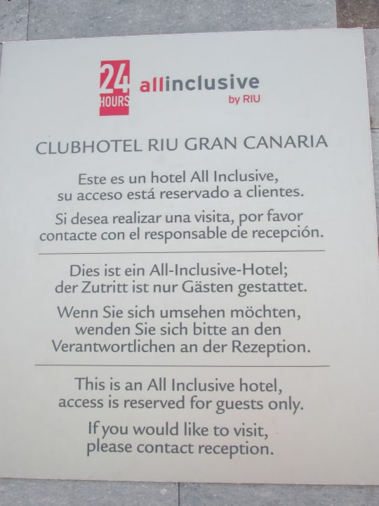 Sonstiges Hotel Riu Gran Canaria