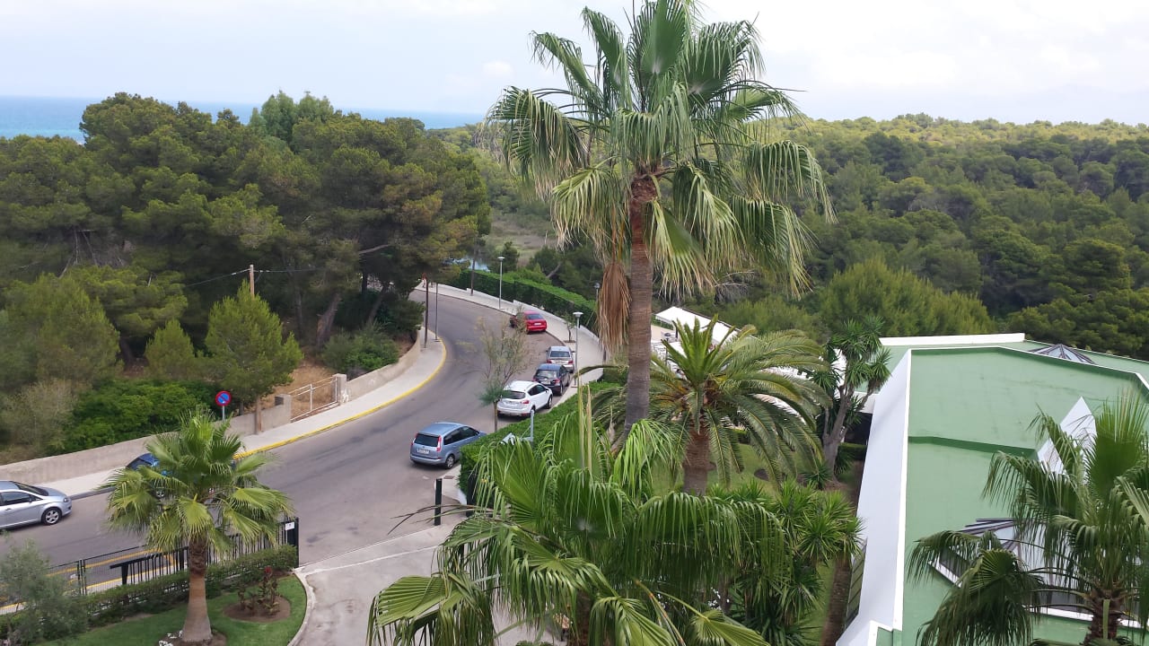 Auf die Straße vom Raum 405 Hotel Exagon Park