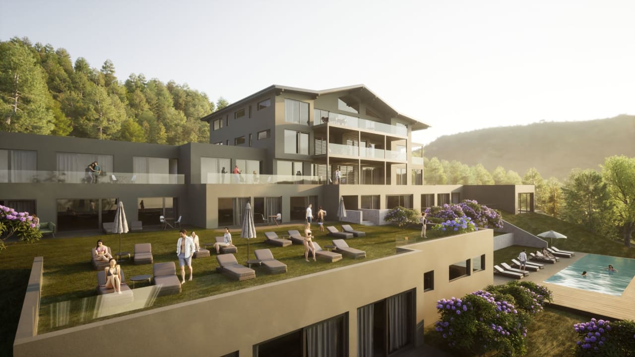 Außenansicht Mount Fischer Design Aparthotel