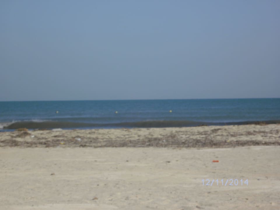 Strand mit SChmutz und Tang Sidi Mansour Resort & Spa