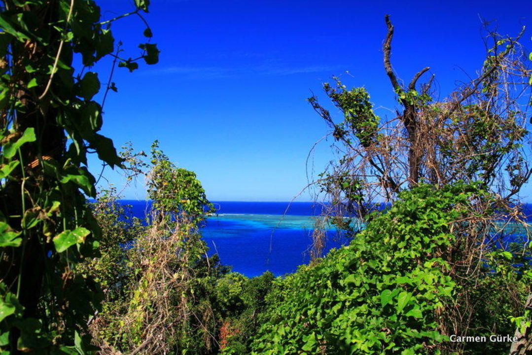 Ausblick vom Berggipfel Hotel Matamanoa Island Resort