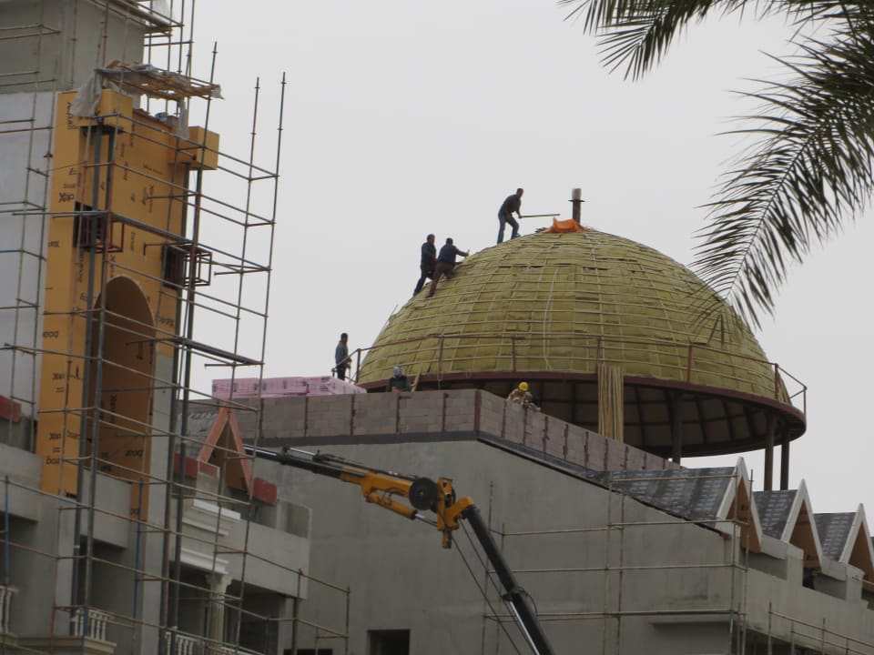 Baustelle im Umfeld des Hotels Sentido Trendy Verbena Beach