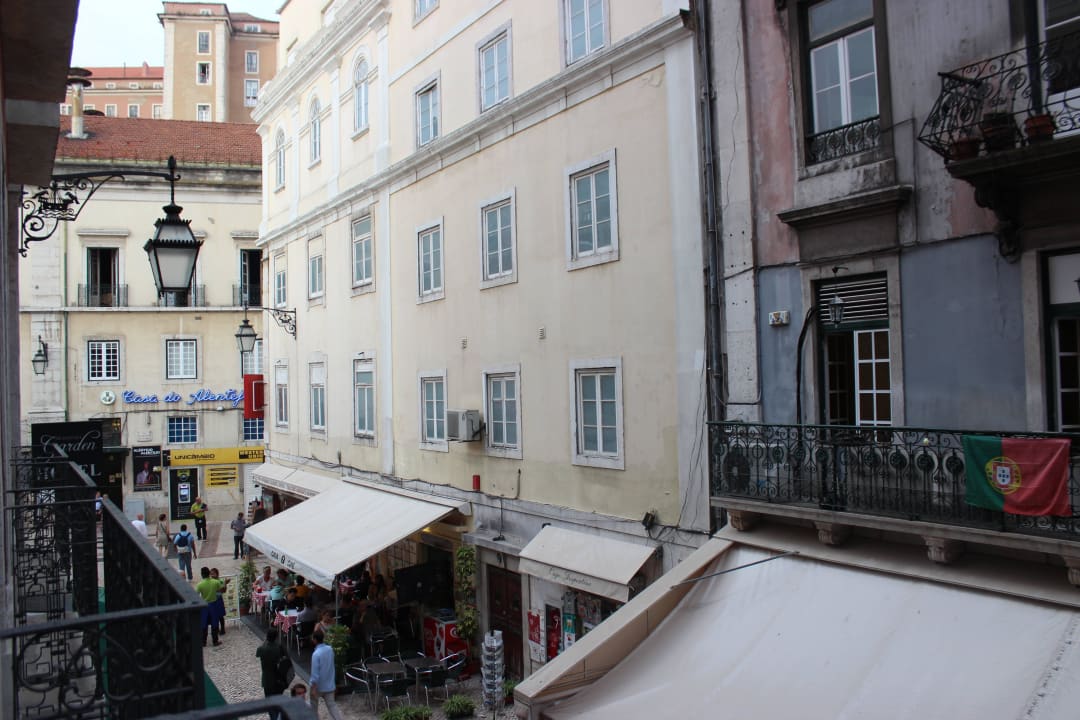 Blick vom Balkon Hotel Rossio Garden