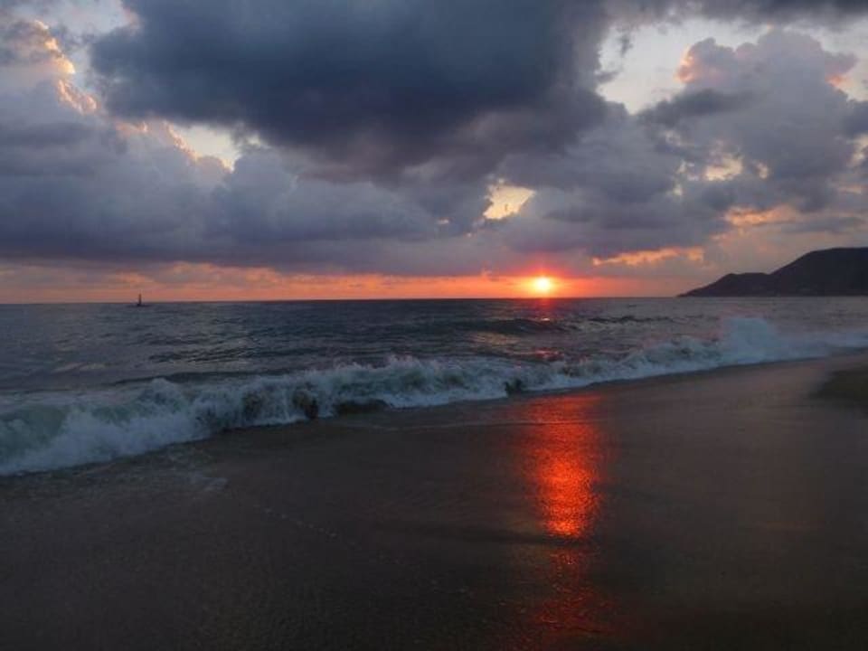 Sonnenuntergang Hotel Savk