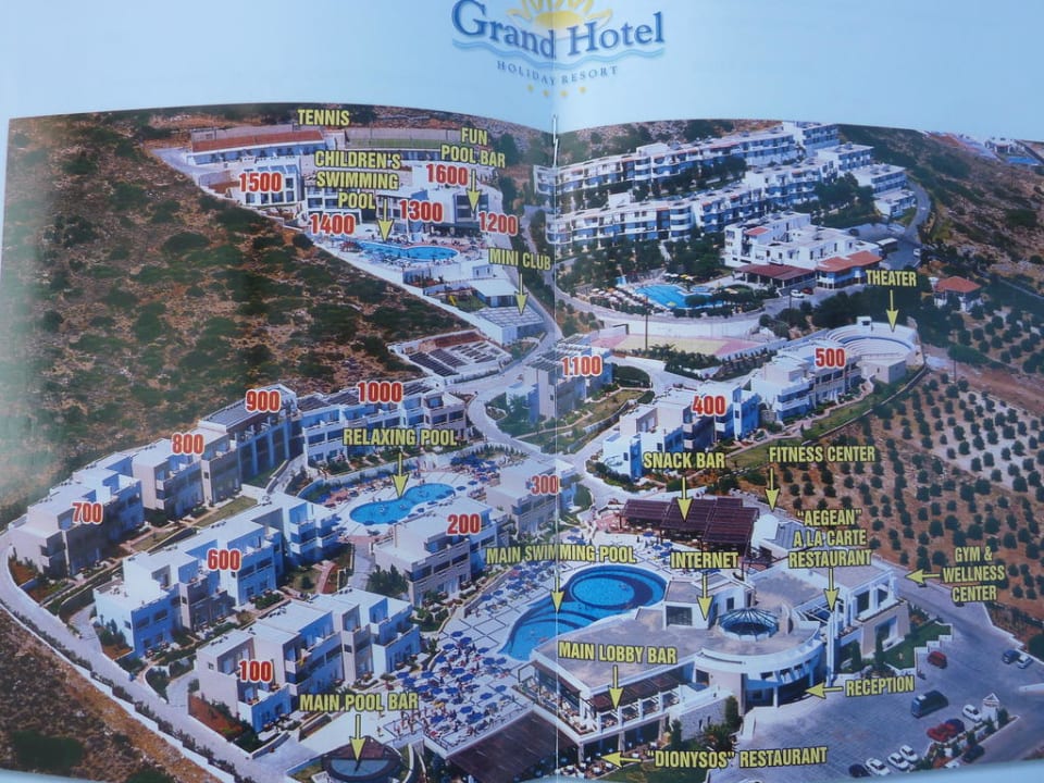 Lageplan des Hotels Grand Hotel Holiday Resort