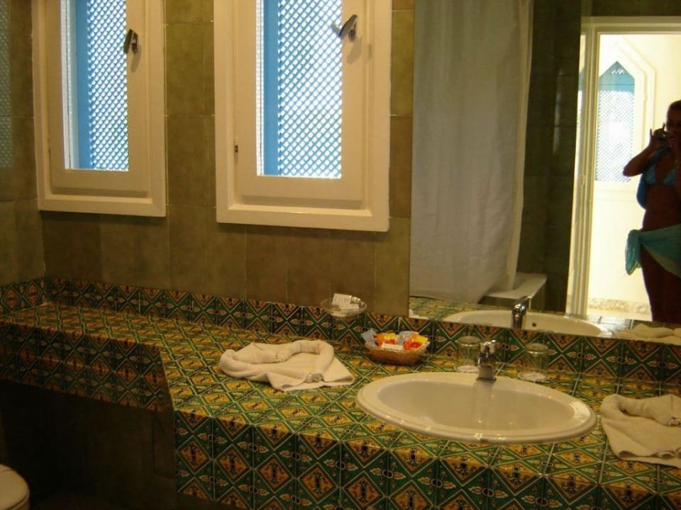 bathroom in bungalow Ruspina Beach Resort
