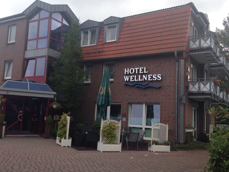 Haupthaus, Eingang. Apart Hotel Norden