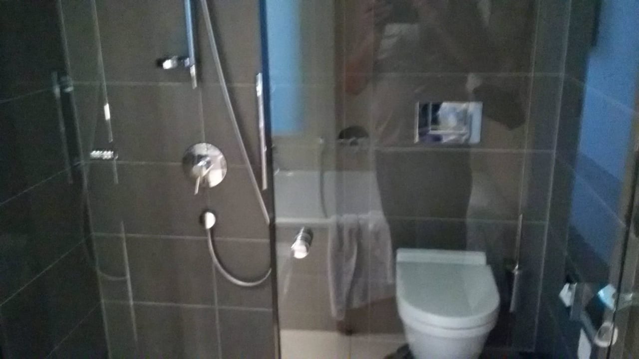 Prysznic obok WC (za szkłem) Vienna House Andel's Lodz