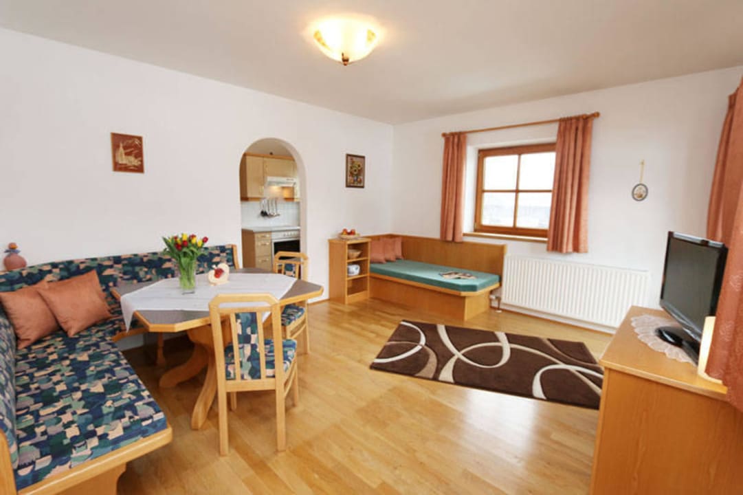 Wohnzimmer Ferienwohnung Walchsee Bauernhof Goferlhof