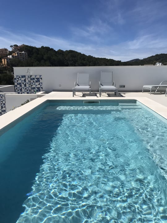 Klein aber mit toller Aussicht auf die schöne Bucht Paguera Treff Boutique Hotel