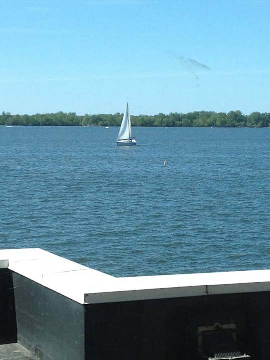 Sailing past our room Sheraton Erie Bayfront Hotel