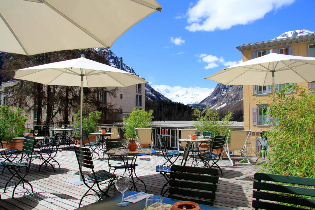 Terrasse Pitschna Scena Hotel Saratz
