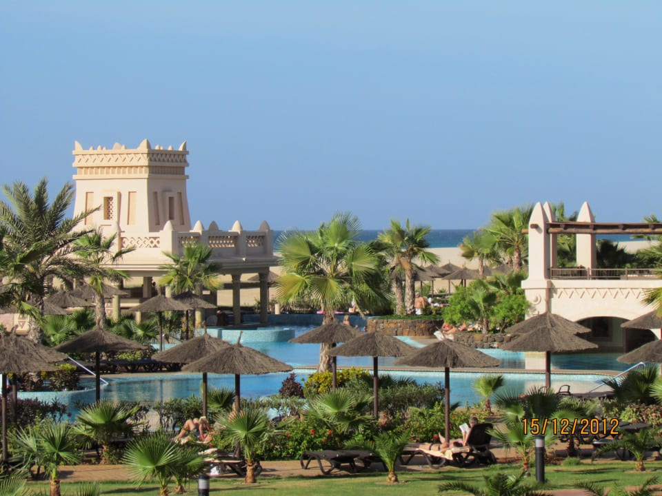 Unser Blick vom Balkon Hotel Riu Touareg