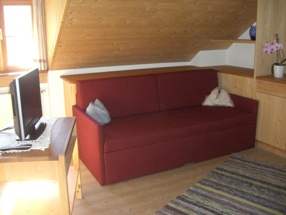 Wohnzimmer Ferienwohnung Rielinger Hof