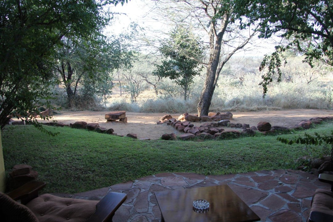 Blick von der Terrasse Wabi Game Lodge