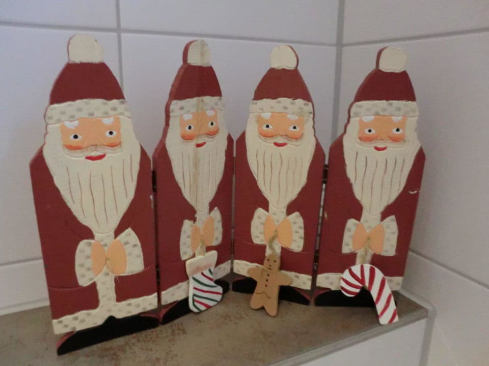 Adventsschmuck auf dem WC Landgasthof-Hotel Zur scharfen Ecke