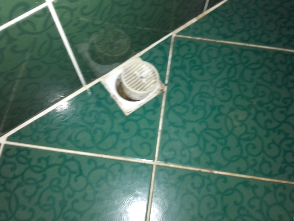 Abfluß im Bad voller Dreck und stinkt. Villa Sonata