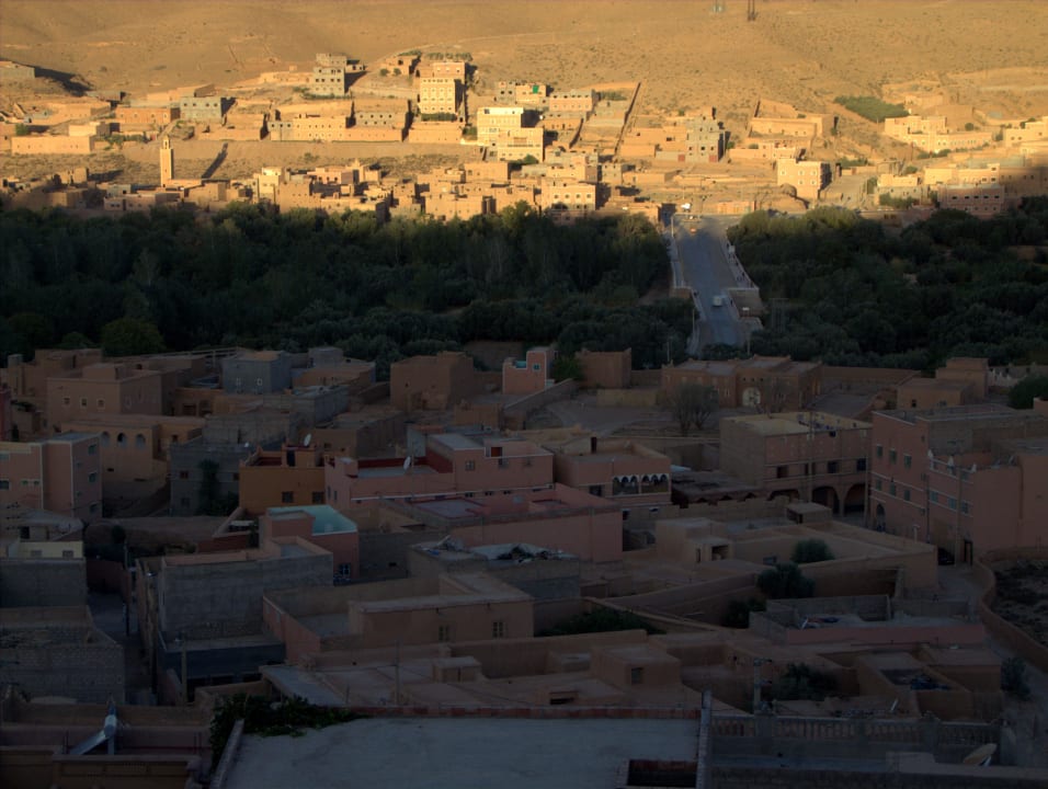 View on Boumalne from balcony "Xaluca Dades" Hotel Xaluca Dades