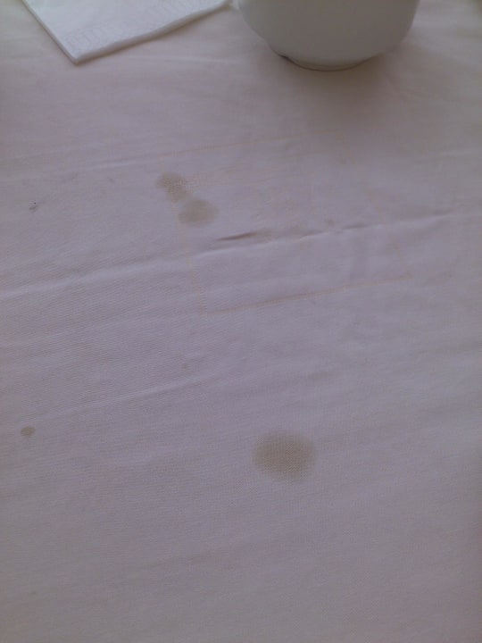 Bardzo "czysty" obrus w restauracji  Lindos Royal Resort