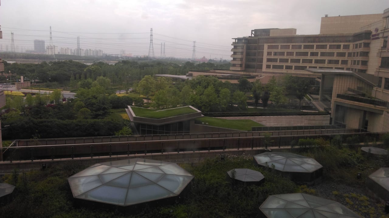 Ausblick aus demZimmer Crowne Plaza Shanghai Anting Golf