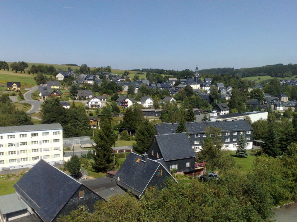 Aussicht aus dem Flur im 7.Stock Familotel Aparthotel am Rennsteig