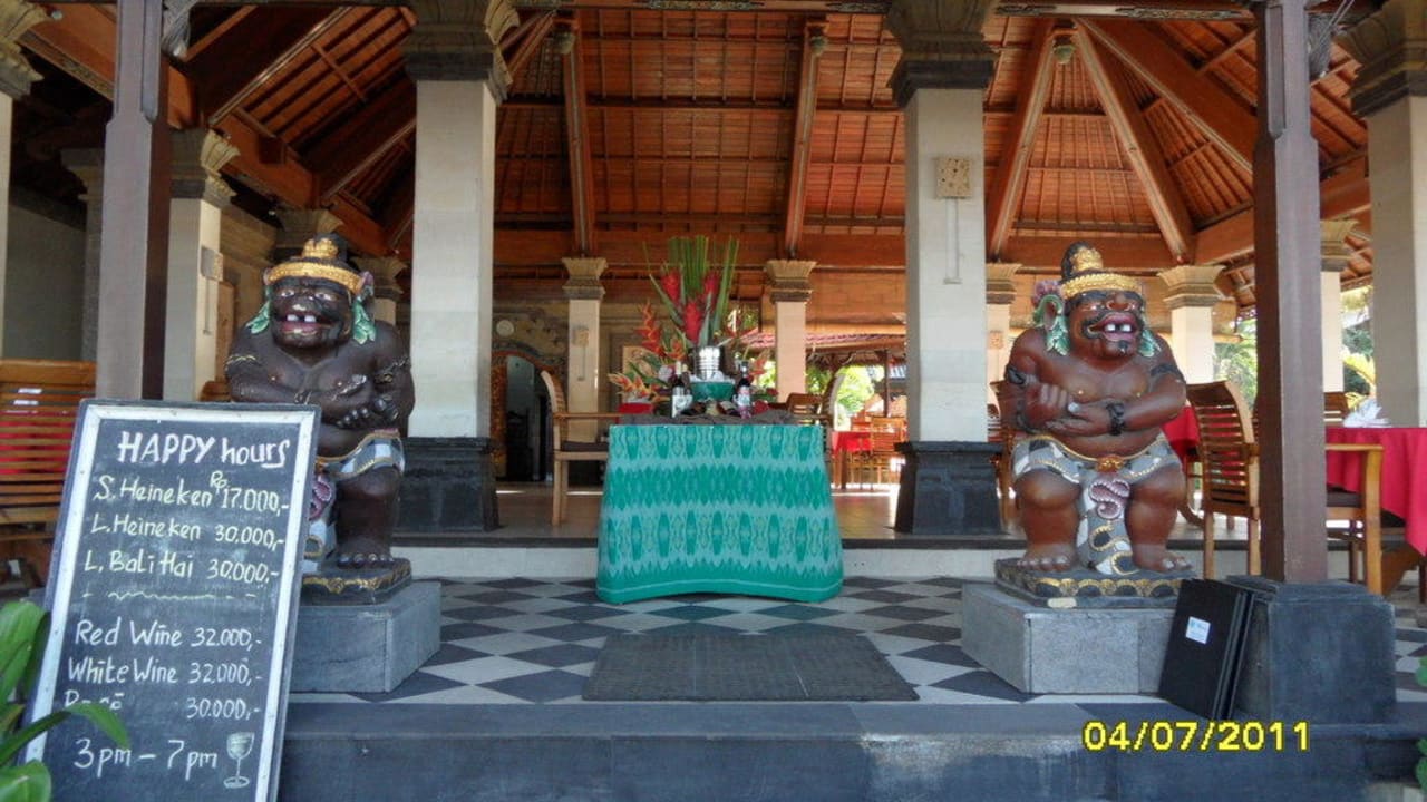 Blick ins Restaurant Villa Shanti Beach