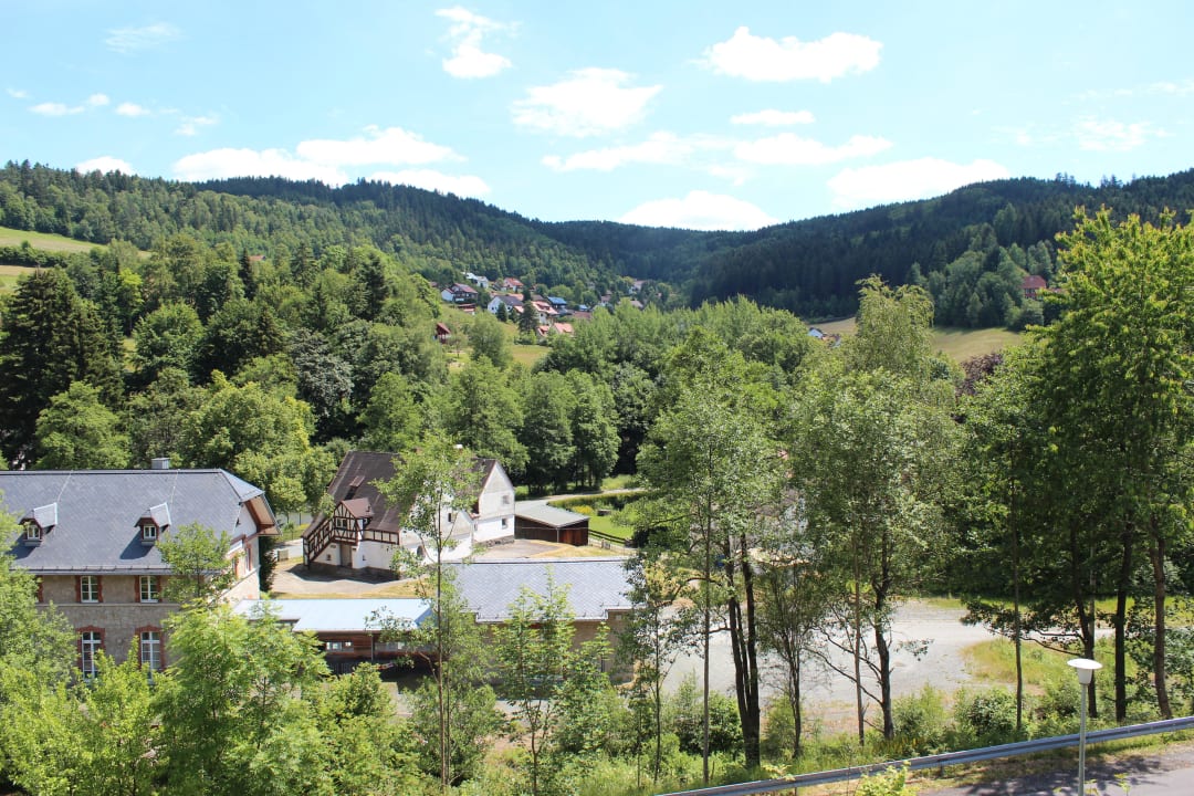 Van Balkon uitzicht Pension Steinachstübl