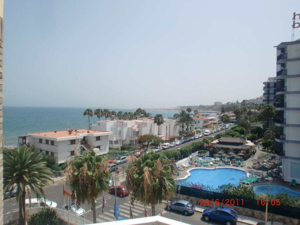 Ausblick aus dem 5ten Stock Hotel LIVVO Veril Playa