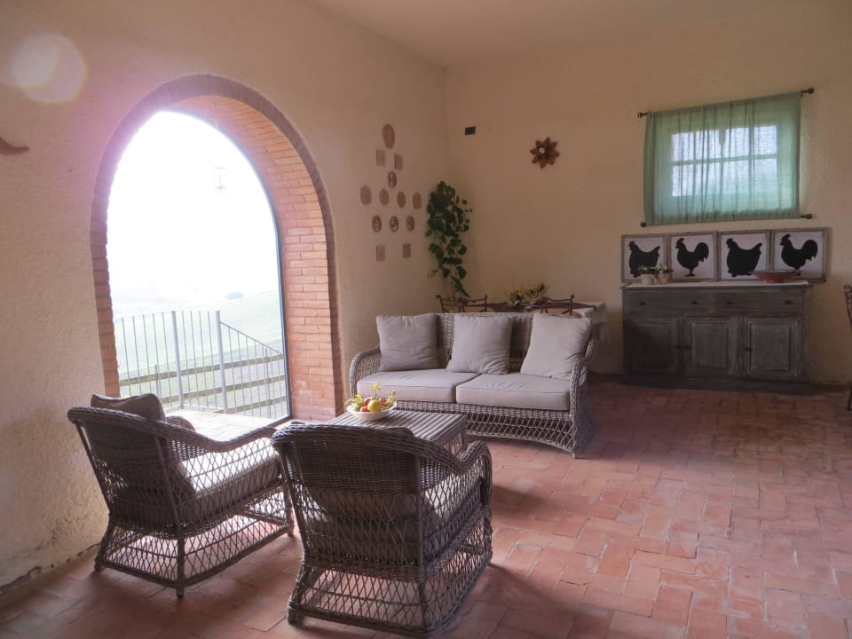 Sitzgruppe im alten Bauernhaus Agriturismo Podere del Vescovo