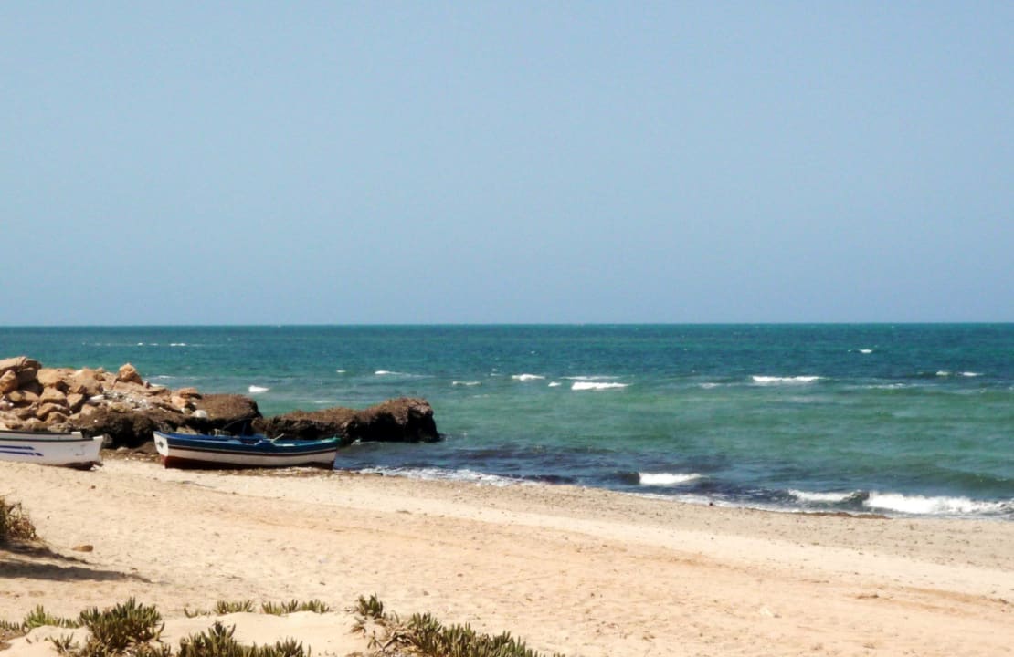 Ende vom Hotelstrand Zita Beach Resort