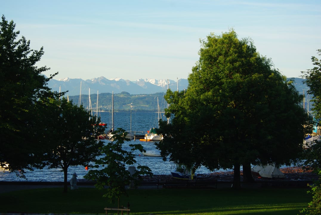 Blick Richtung Bodensee vom Balkon Hotel Lipprandt