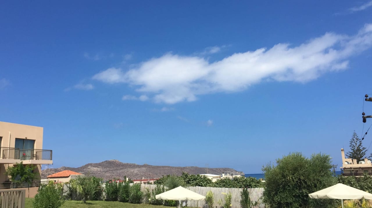 Ausblick vom Pool  Giannoulis Santa Marina Beach