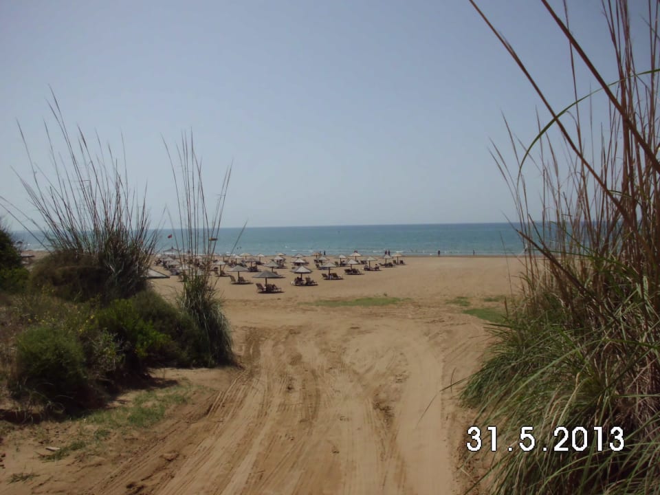 Blick zum Strand Hotel Defne Kumul Deluxe